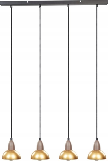 Picture of Lampa wiszca Beliani Lampa wiszca 4-punktowa metalowa mosina CASTALY