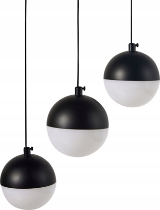 Picture of Lampa wiszca Beliani Lampa wiszca LED metalowa 3-punktowa czarna ANKOBRA