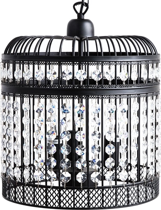 Picture of Lampa wiszca Beliani Lampa wiszca metalowa czarna CELON