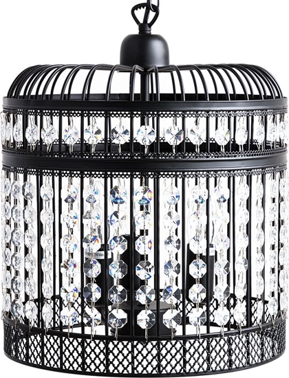 Picture of Lampa wiszca Beliani Lampa wiszca metalowa czarna CELON