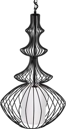 Picture of Lampa wiszca Beliani Lampa wiszca metalowa czarna KOLVA