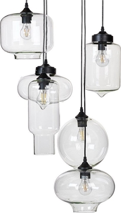 Picture of Lampa wiszca Beliani Lampa wiszca szklana 6-punktowa przezroczysta BEMBOKA