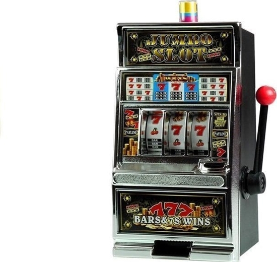 Изображение LeanToys Automat do Gry Slot Kasyno Skarbonka Dua Dwiki