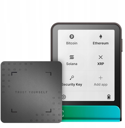 Attēls no Ledger Flex Oxidate Green Crypto Hardware Wallet with Recovery Key