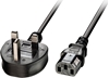 Picture of Lindy UK 3 Pin Plug to IEC C13 Mains Power Cable, 3m