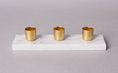 Изображение Lumarko wiecznik 20x6,5xh4cm 3 wiece