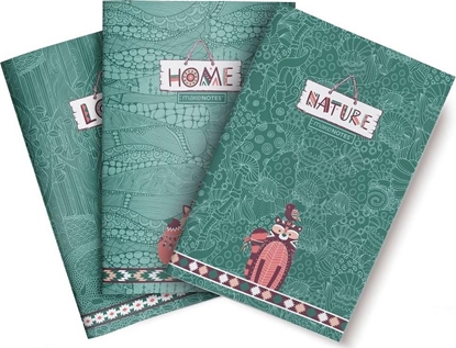 Attēls no Make Notes Green Forest Zeszyt A6/32 strony gadki 3szt