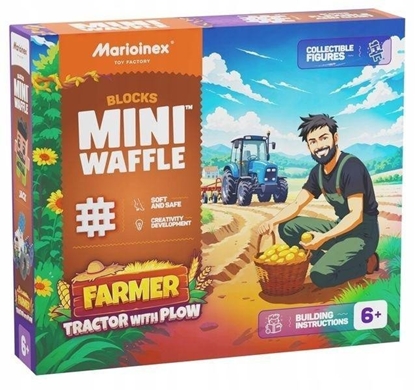 Attēls no Marioinex Klocki waffle Farmer traktor/pug 50 el (07504)