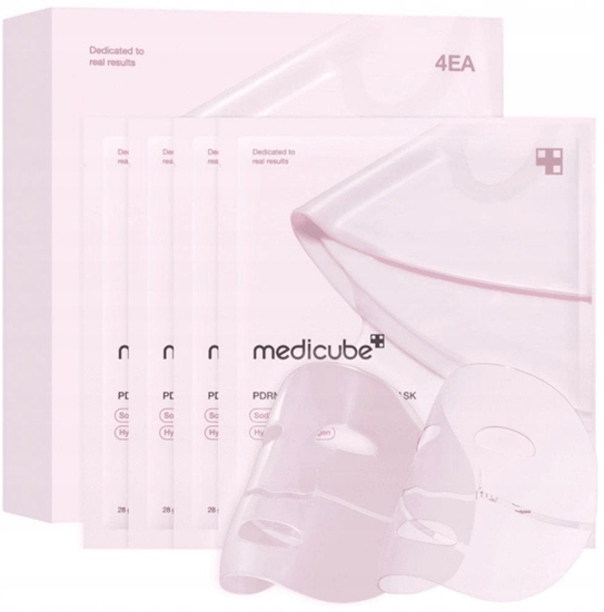 Изображение MEDICUBE_PDRN Pink Collagen Gel Mask kolagenowa maska do twarzy 4szt
