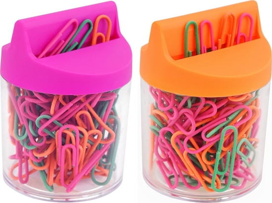 Picture of MemoBe Spinacze biurowe MemoBe 28mm okrge kolorowe (100)