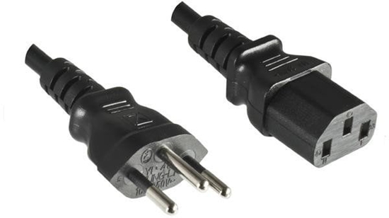 Picture of NN Netzkabel Schweiz Typ J auf C13 1,8m schwarz