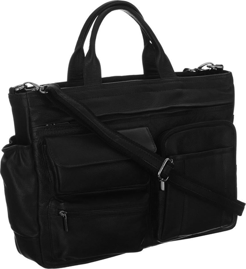 Picture of No Brand Pojemna torba ze skóry naturalnej na laptopa 15" NoSize