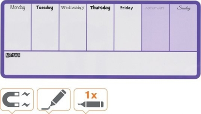 Picture of Nobo Tygodniowy planer Nobo 140x360 fiolet