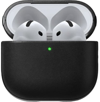 Изображение Nomad Modern Leather Case, black - Airpods 4