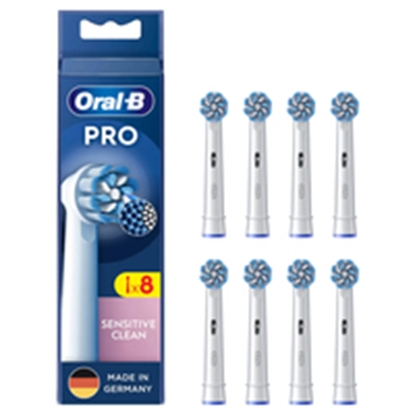 Attēls no Oral-B Pro Sensitive Clean Replaceable Toothbrush Heads  Heads  For adults  Number of brush heads included 8  White