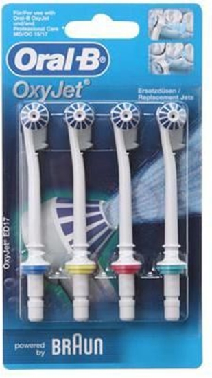 Picture of Oral-B Toothbrush Heads  OxyJet ED 17-4  Heads  For adults  Number of brush heads included 4  White