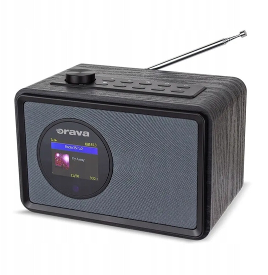 Изображение Orava gonik Penosn rdiopijma, czarny, regulacja gonoci, przenony, USB/FM/AUX/Bluetooth, Mp3, WAV