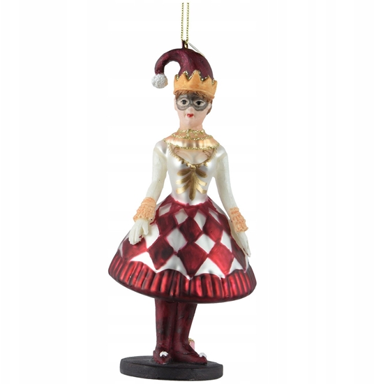 Picture of ORNAMENT GLASS JOCKER 14CM