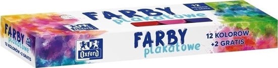 Изображение Oxford Farby plakatowe Oxford 12+2 kolory 20ml