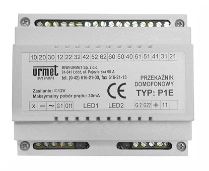 Picture of P1E URMET Przekanik dwuwejciowy