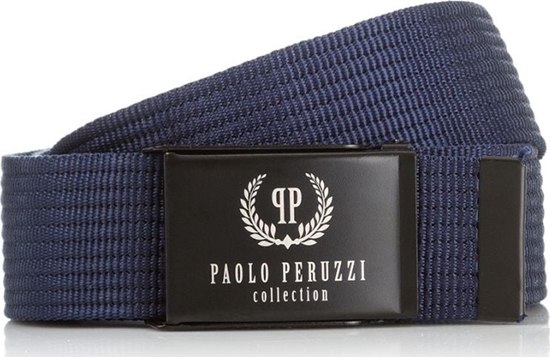 Picture of Paolo Peruzzi GRANATOWY PASEK PARCIANY PAOLO PERUZZI PW-09-PP-115CM