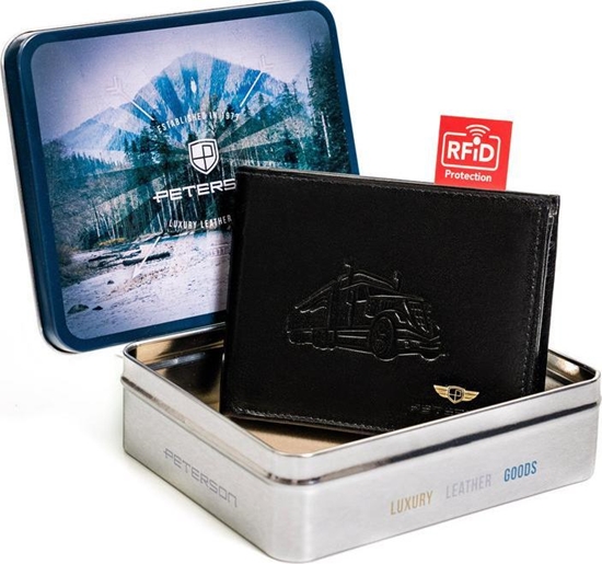 Изображение Peterson Duy skórzany portfel ze schowkiem na suwak  Peterson NoSize