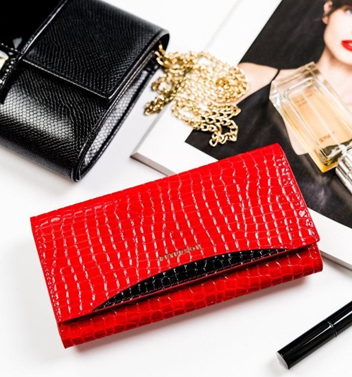 Изображение Peterson Duy, lakierowany portfel damski ze zwierzcym wzorem  Peterson NoSize