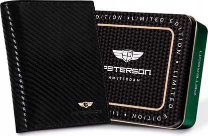 Изображение Peterson Duy, Pionowy Portfel Mski Ze Skóry Naturalnej