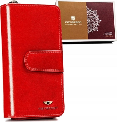 Изображение Peterson Elegancki, pionowy portfel damski ze skóry naturalnej - Peterson NoSize
