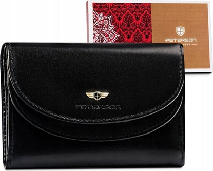 Изображение Peterson Klasyczny, Skórzany Portfel Damski Na Zatrzask
