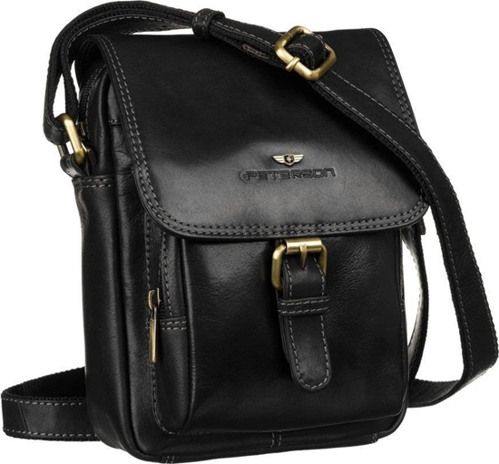 Изображение Peterson Listonoszka skórzana Peterson PTN TB-012-COM BLACK czarna