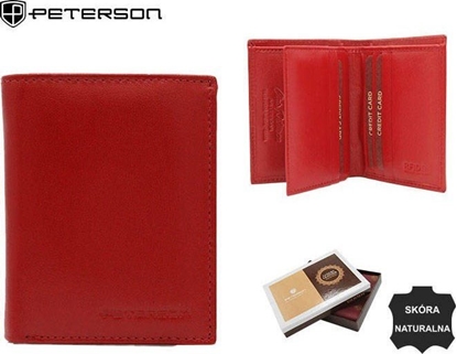 Изображение Peterson Portfel damski skórzany PTN RD-290-GCL RED