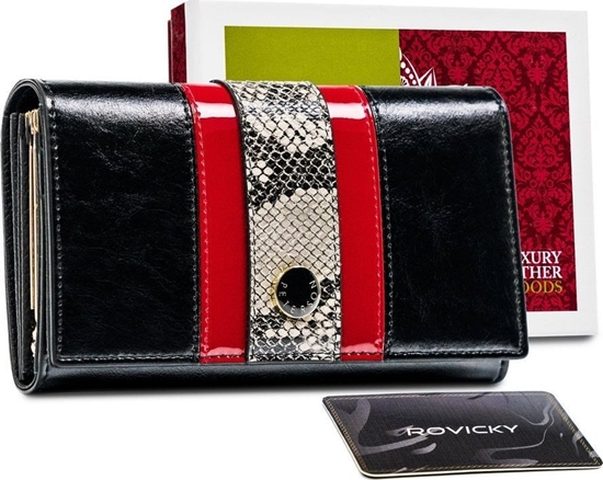 Изображение Peterson Skórzany portfel damski z motywem wowej skóry  Peterson NoSize