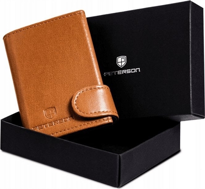 Изображение Peterson Skórzany portfel damski z podajnikiem kart - Peterson NoSize