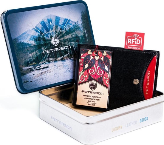 Изображение Peterson Skórzany portfel mski w orientacji poziomej  Peterson NoSize