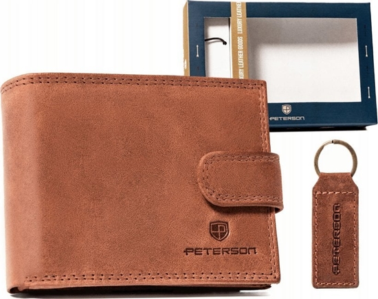 Picture of Peterson Zestaw prezentowy: may, skórzany portfel mski i brelok - Peterson NoSize
