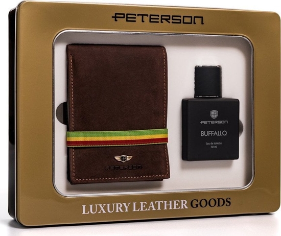 Изображение Peterson Zestaw prezentowy: skórzany portfel mski i woda toaletowa  Peterson NoSize