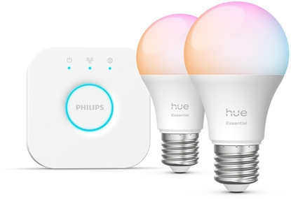 Изображение Philips Hue Starter Kit Essential E27 2P + V2 bridge
