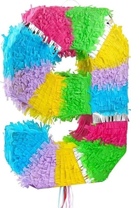 Attēls no Piniata cyfra 9 pastelowa 50x35x7.5cm