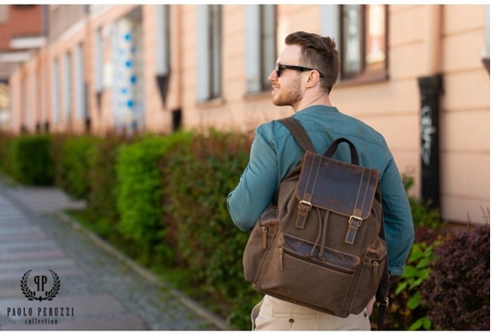 Picture of Plecak skórzany vintage Paolo Peruzzi T-37-BR