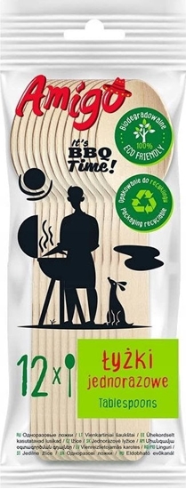 Picture of Politan Gosia Gosia Amigo yki Jednorazowe Drewniane 12szt 7129...