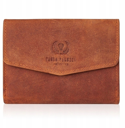 Attēls no Portfel damski vintage skórzany Paolo Peruzzi T-35-OR