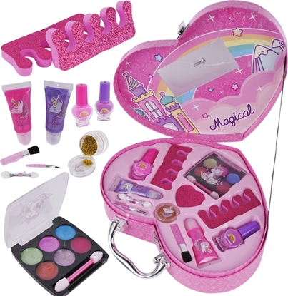 Picture of ProNice Duy Kuferek Walizka Kosmetyków Paznokci Makija Makeup Zestaw Piknoci