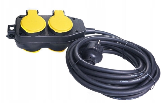 Picture of Przeduacz budowlany 4 gniazda 10m 3x1,5 PB/0202-3-10M IP44 3x1,5 Rum-Lux CZARNY