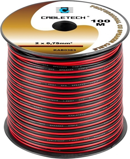 Picture of Przewód Cabletech Kabel gonikowy 0,75mm czarno-czerwony