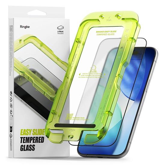 Picture of Ringke Easy Slide 2-pack tempered glass for iPhone