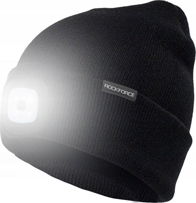 Изображение Rockforce Czapka zimowa z latark LED USB