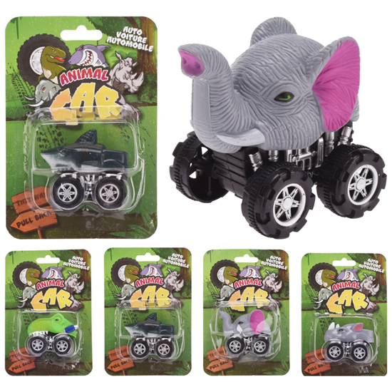 Picture of Rotaļlieta Automašīna ar dzīvnieciņu, uzvelkama