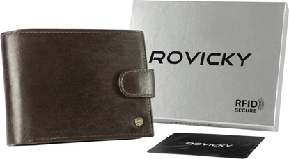 Picture of Rovicky Elegancki Portfel Mski Z Membran Antyskimmingow