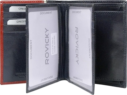 Изображение Rovicky Pionowy portfel mski dwukolorowy HQ